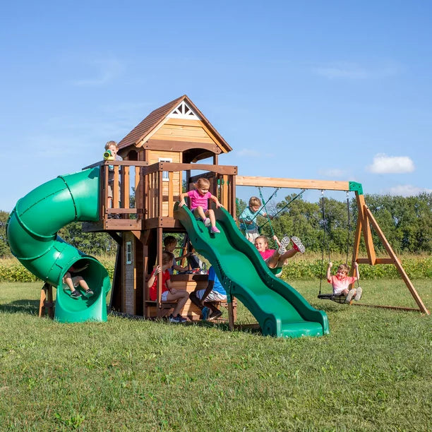 Backyard Discovery Cedar Cove Swing Set image 3