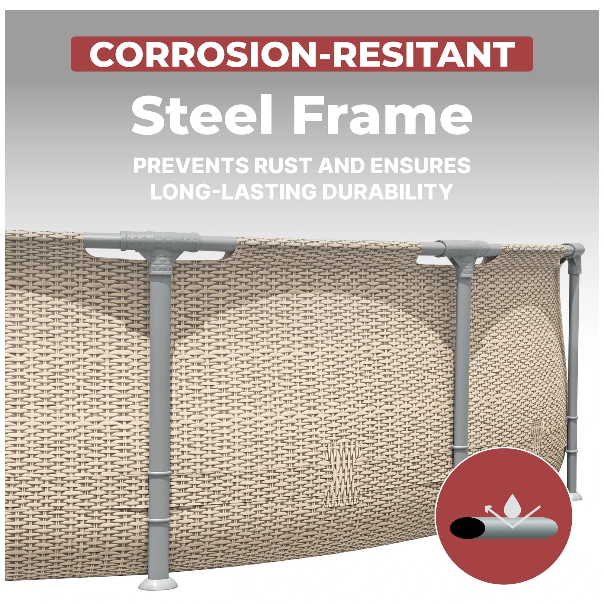 Coleman Steel Pro Max 14′ x 33″ Round Metal Frame Above Ground Pool Set image 6