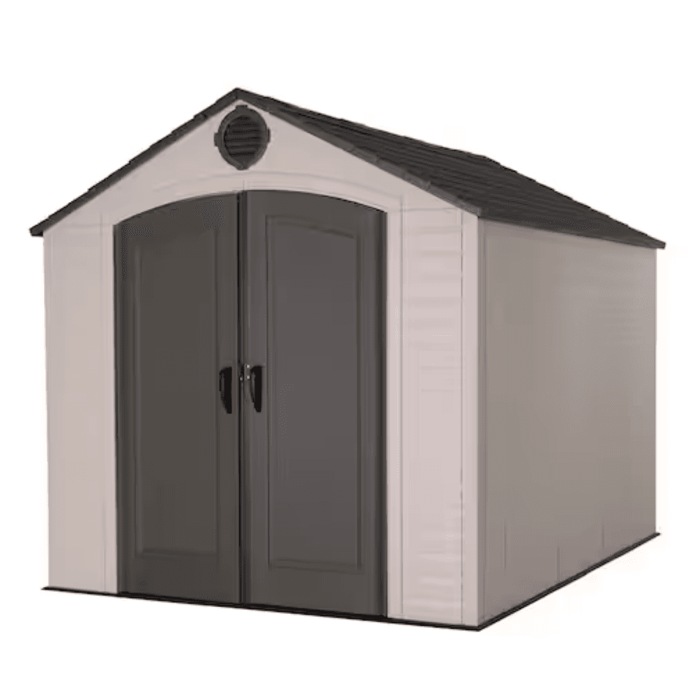 Lifetime 8 Ft. x 10 Ft. High-Density Polyethylene (Plastic) Outdoor Storage Shed with Steel-Reinforced Construction image 0