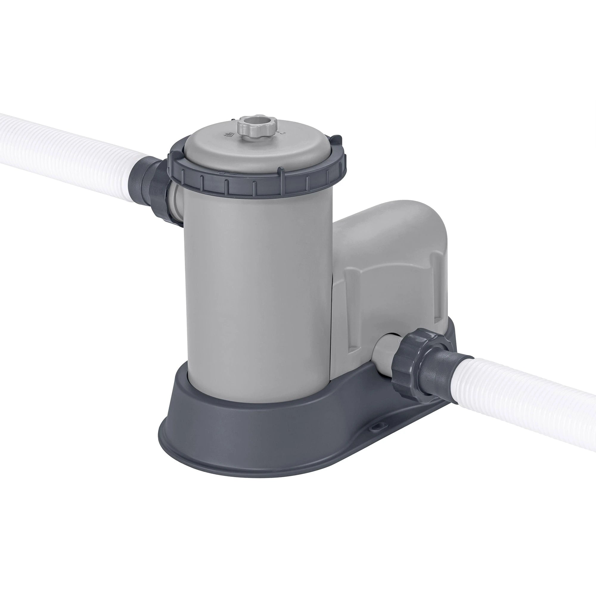 Bestway: Steel Pro MAX – 16′ x 48″, Grey -Round Above Ground Swimming Pool Set, ClickConnect Frame, Tritech, Filter Pump-Ladder-Cover, 5145 Gal Water image 4