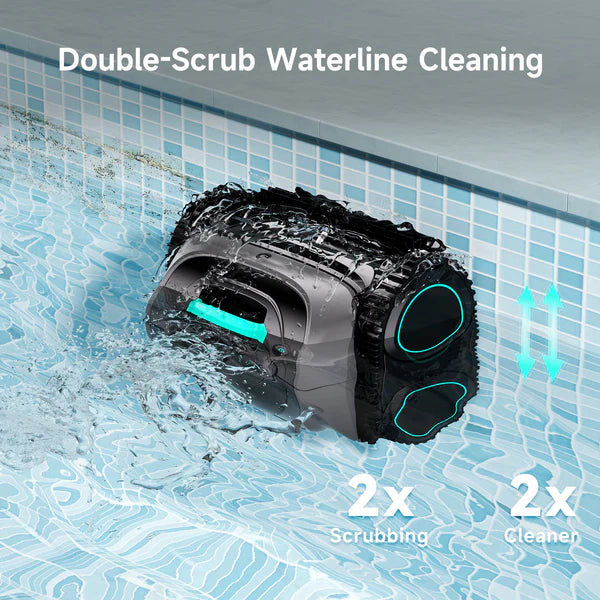 WYBOT C1 Cordless Robotic Pool Cleaner with Triple Motor, Wall Climbing, and Self-Parking image 4