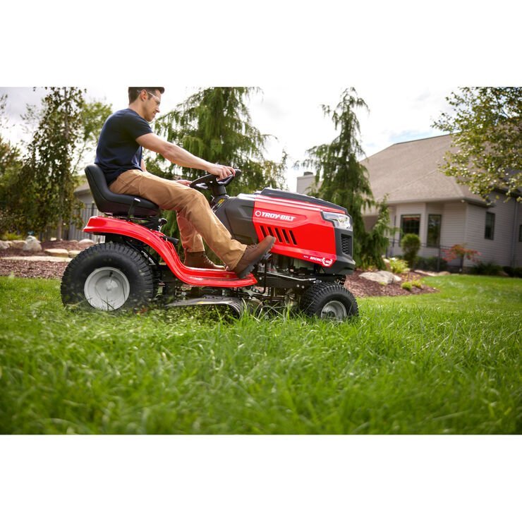 Troy-Bilt Bronco 46″ Gas Riding Lawn Mower with 547cc Engine and AutoDrive Transmission 4.1 stars out of 151 reviews (4.1) | image 8