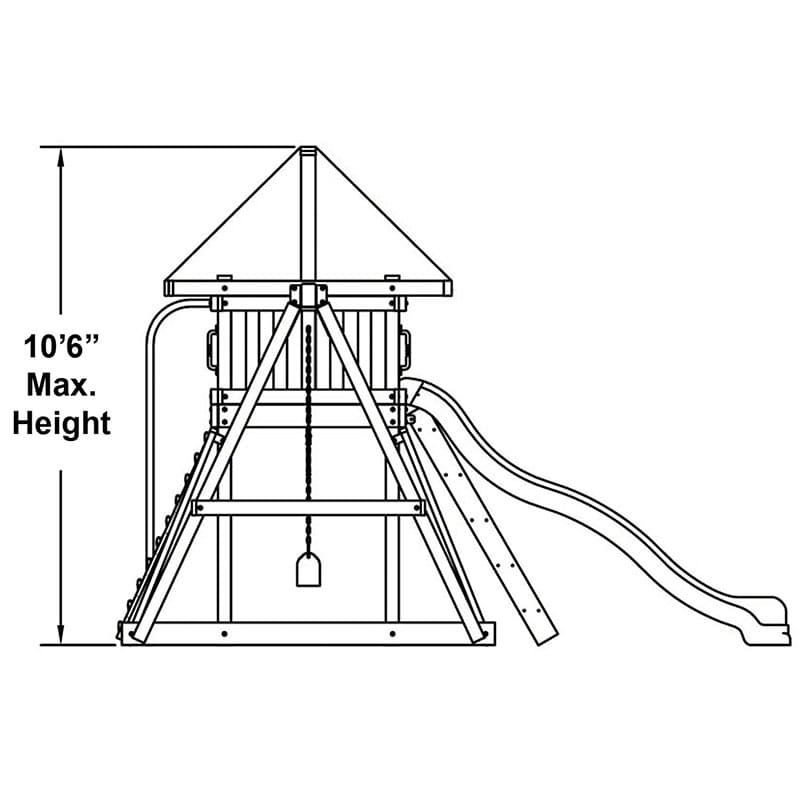 Congo Monkey Playsystem Adventurer Wooden Swing Set image 2
