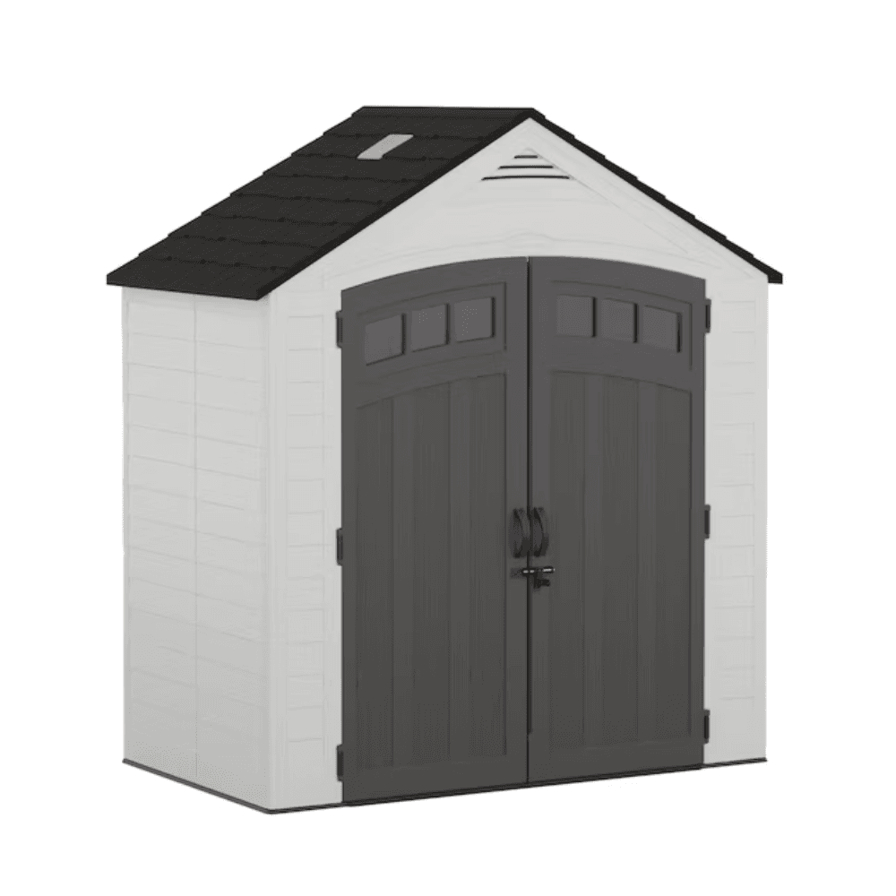 Suncast 7-ft x 4-ft Vista Resin Storage Shed (Floor Included) image 0