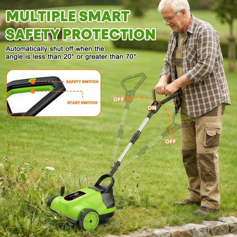 IToolMax 8.7-Inch Small Electric Lawn Mower for Yards & Gardens image 7