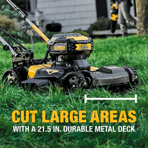 21.5 in. 20-V Li-Ion Cordless Battery Walk Behind Self Propelled Mower w/Hedge,Bare Trimmer,Blower,Cleaner,Pole/Hand Saw image 3