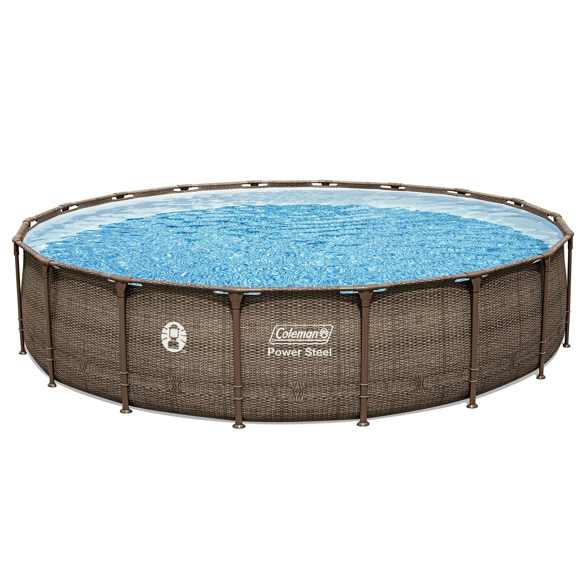 Coleman Power Steel 18 ft. x 48 in. Round Metal Frame Above Ground Pool Set image 0