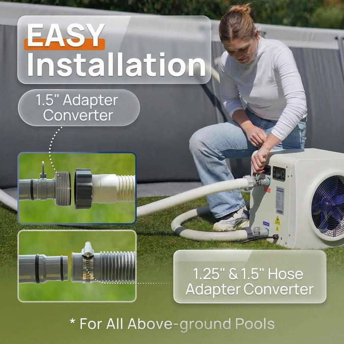 AQUASTRONG MINI Heat Pumps, Up to 18,000 BTU Inverter, for Pools up to 6,500 Gallons, 115V image 7