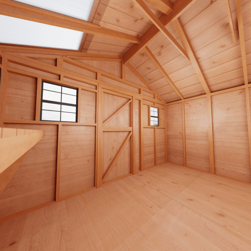 Cedar Sunshed Garden Shed | 12×12 image 6