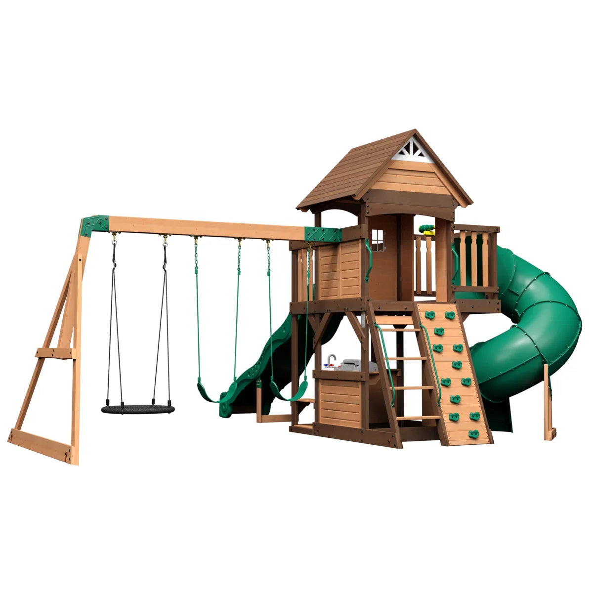 Backyard Discovery Cedar Cove Swing Set image 0