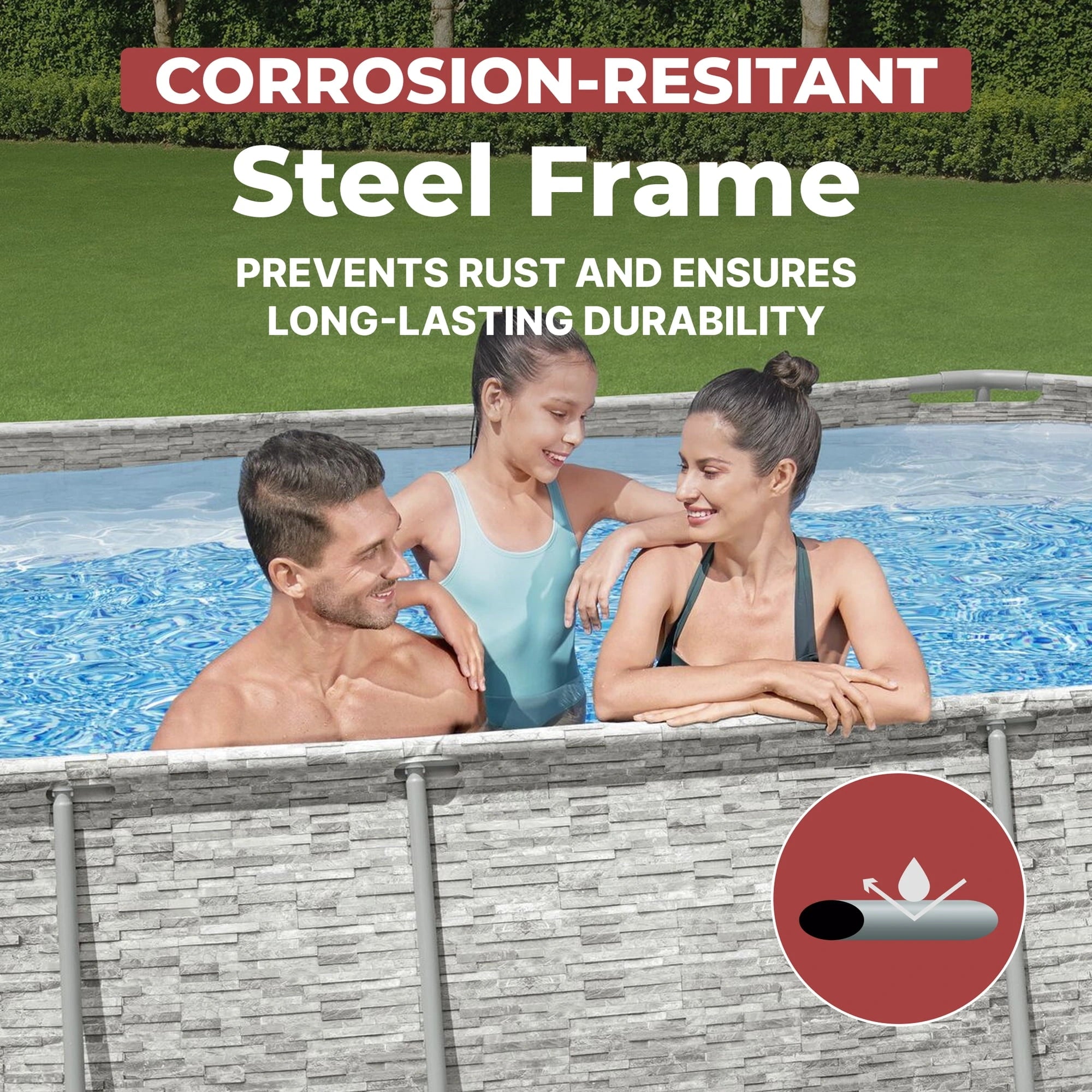 Coleman Power Steel 16′ x 10′ x 42″ Oval Above Ground Pool Set image 7