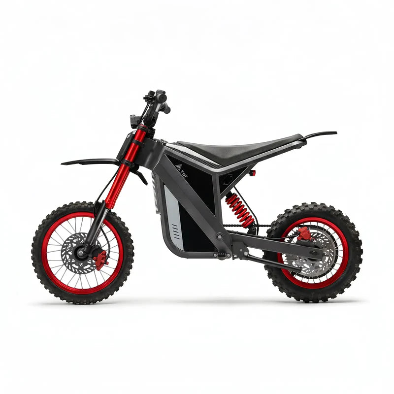 TST GT63 Electric Dirt Bike, 2400W Brushless Hub Motor, 45 MPH Top Speed, 48V 22.5Ah Battery with 50 Mile Range, 210Nm Torque, Front Hydraulic Suspension image 5