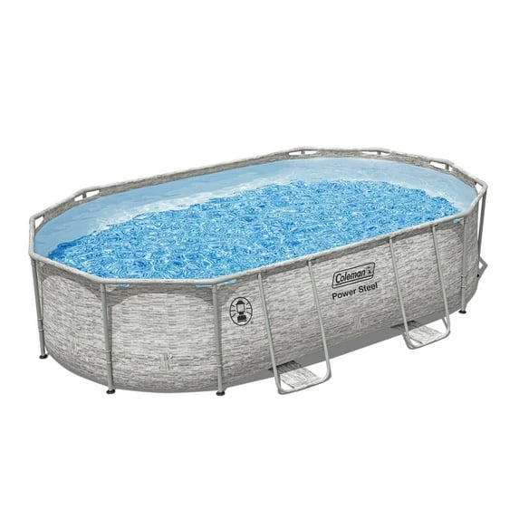 Coleman Power Steel 16′ x 10′ x 42″ Oval Above Ground Pool Set image 0