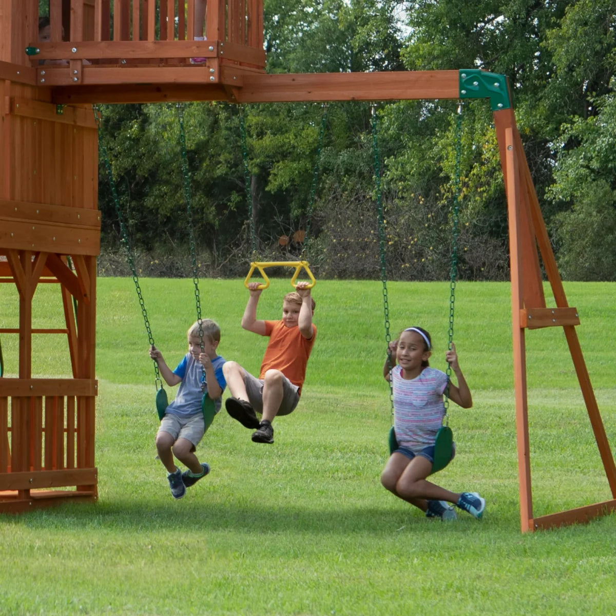 Backyard Discovery Skyfort II Swing Set image 2