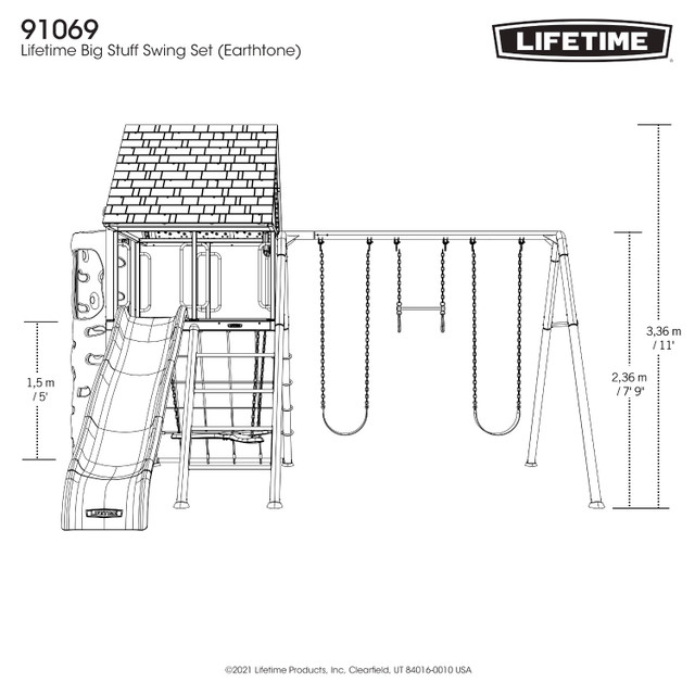 Lifetime Big Stuff Swing Set image 1