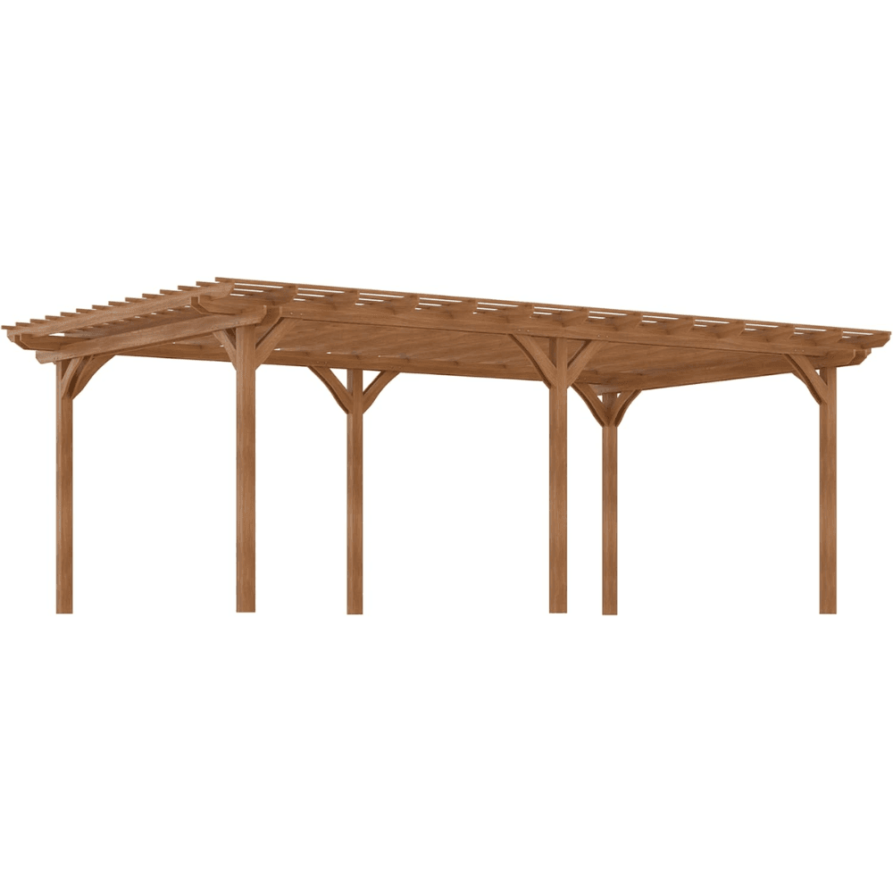 Outsunny 12′ x 20′ DIY Deck Outdoor Wood Pergola image 0