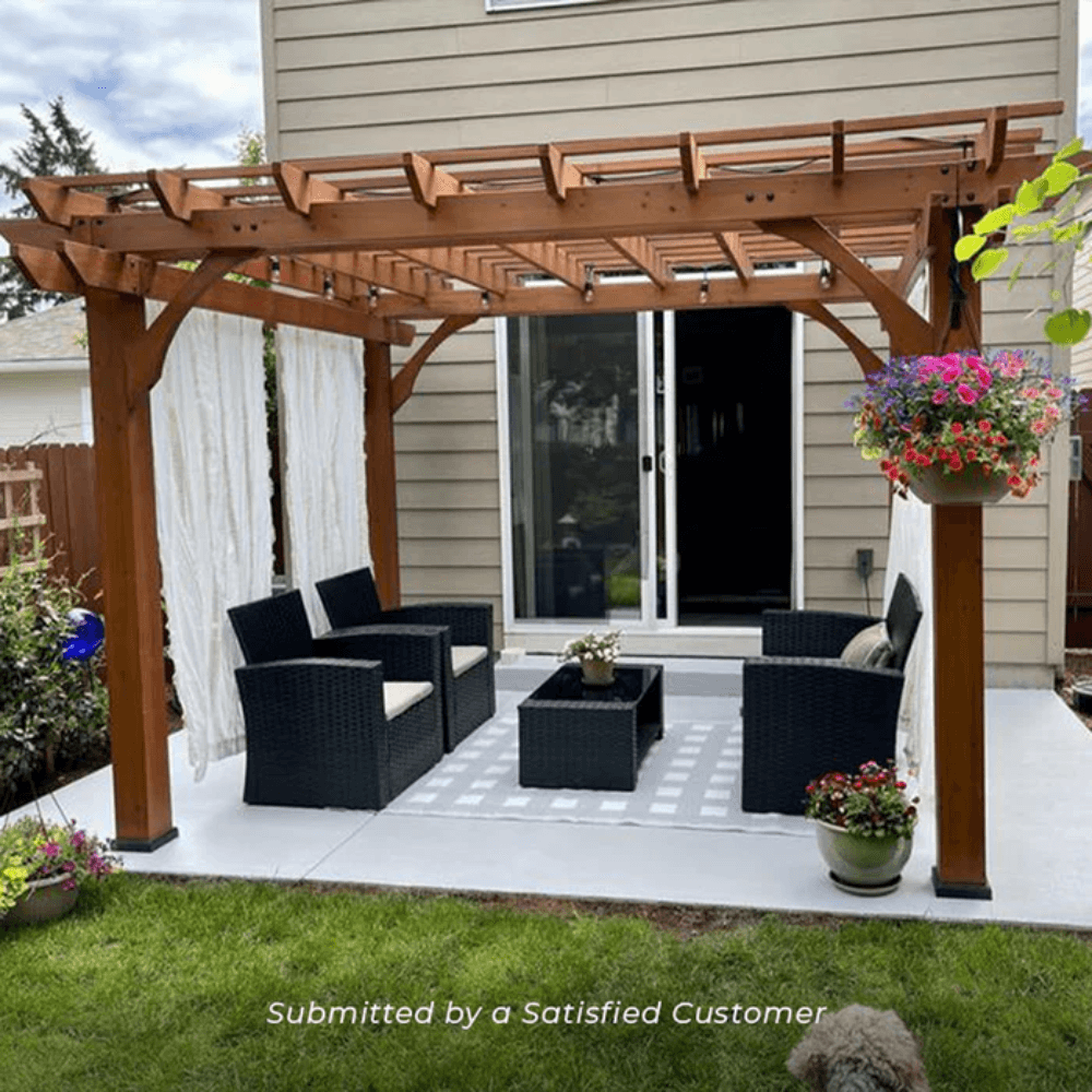 Backyard Discovery 12′ x 10′ Cedar Pergola image 1