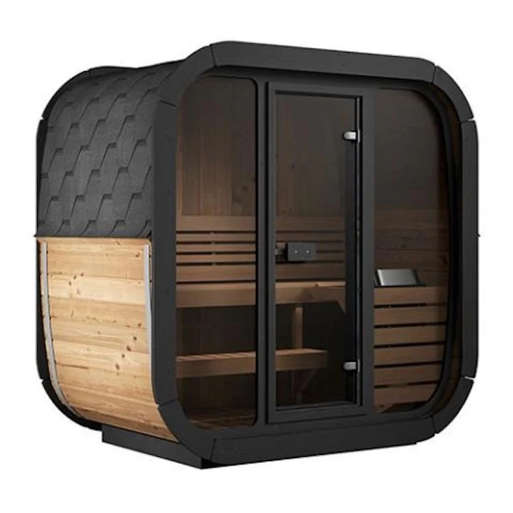 SaunaLife 3-Person CL4G Cube-Series Outdoor Home Sauna image 0