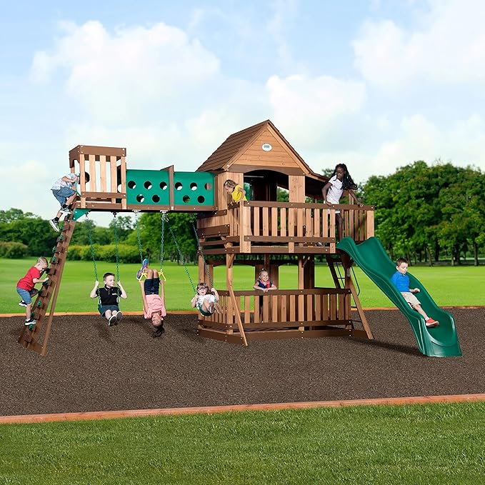 Backyard Discovery Woodridge Elite Swing Set image 1