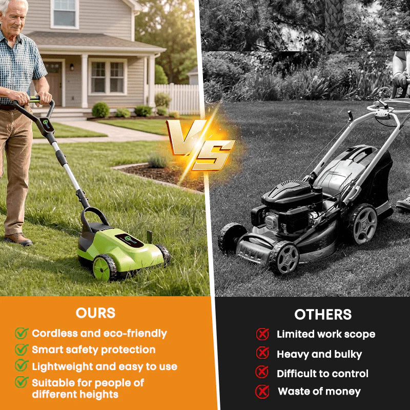IToolMax 8.7-Inch Small Electric Lawn Mower for Yards & Gardens image 6
