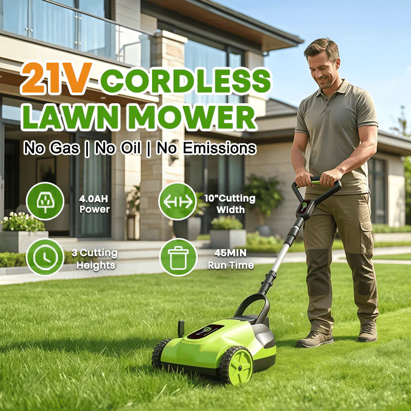 IToolMax 8.7-Inch Small Electric Lawn Mower for Yards & Gardens image 2
