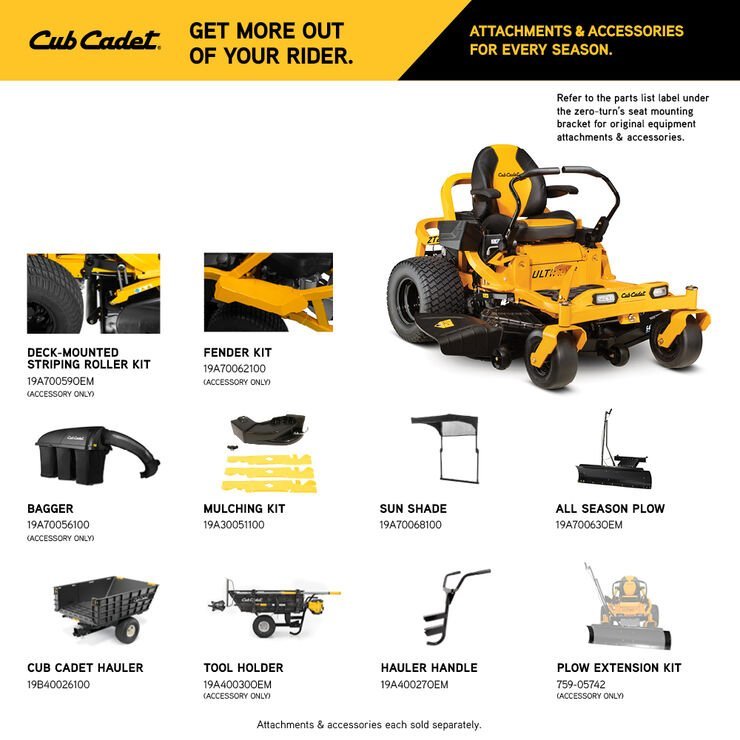 Cub Cadet Ultima ZT2 54″ 23HP Zero Turn Mower image 3