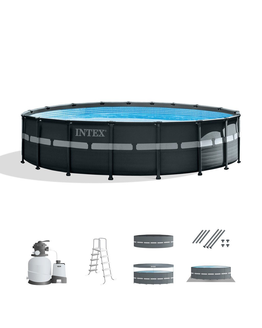 Ultra XTR® Frame Above Ground Pool with Sand Filter Pump – 18′ x 52″ image 5