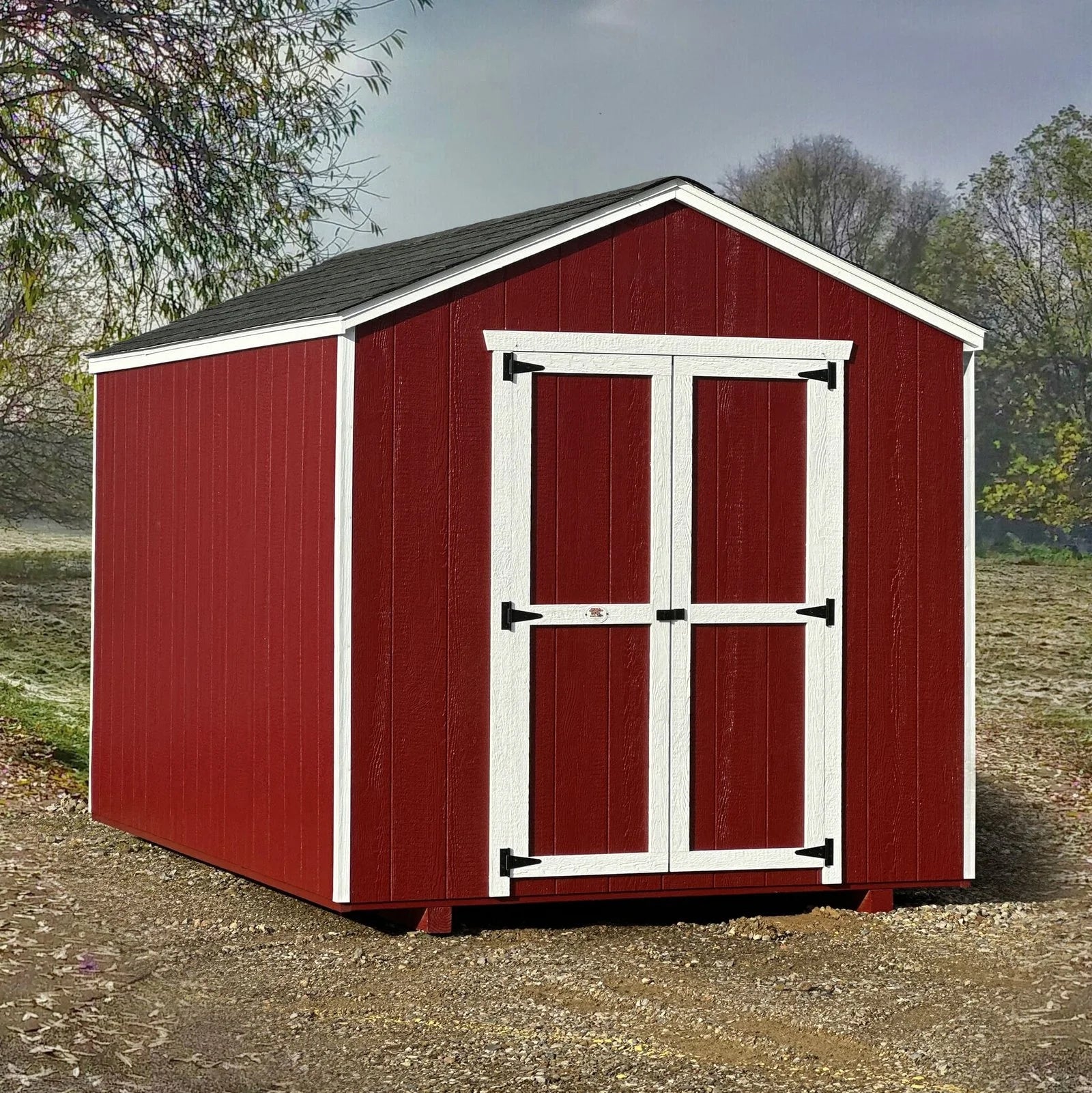 Home shed Little Cottage Co Value Gable Wood Shed Kit Blaze 32 In. image 6