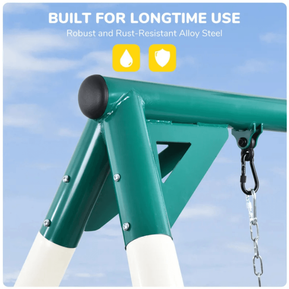 9.5′ Heavy-Duty Outdoor Porch Swing Set image 3