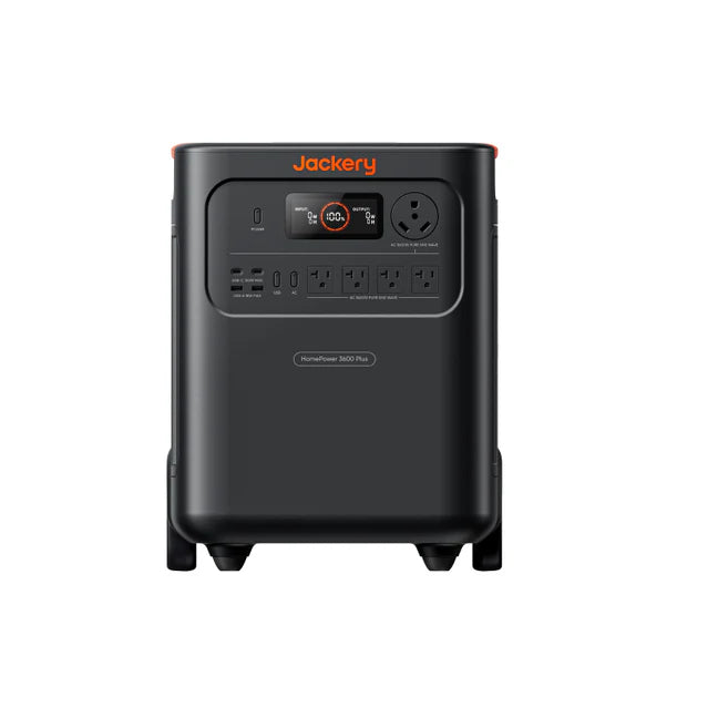 Jackery HomePower 3600 Plus Portable Power Station with 2x 200W Solar Panels, 3600W AC Output, 3584Wh LFP Solar Generator, Expandable up to 21kWh, Essential Home Backup for Home Use, Emergencies, RV image 2