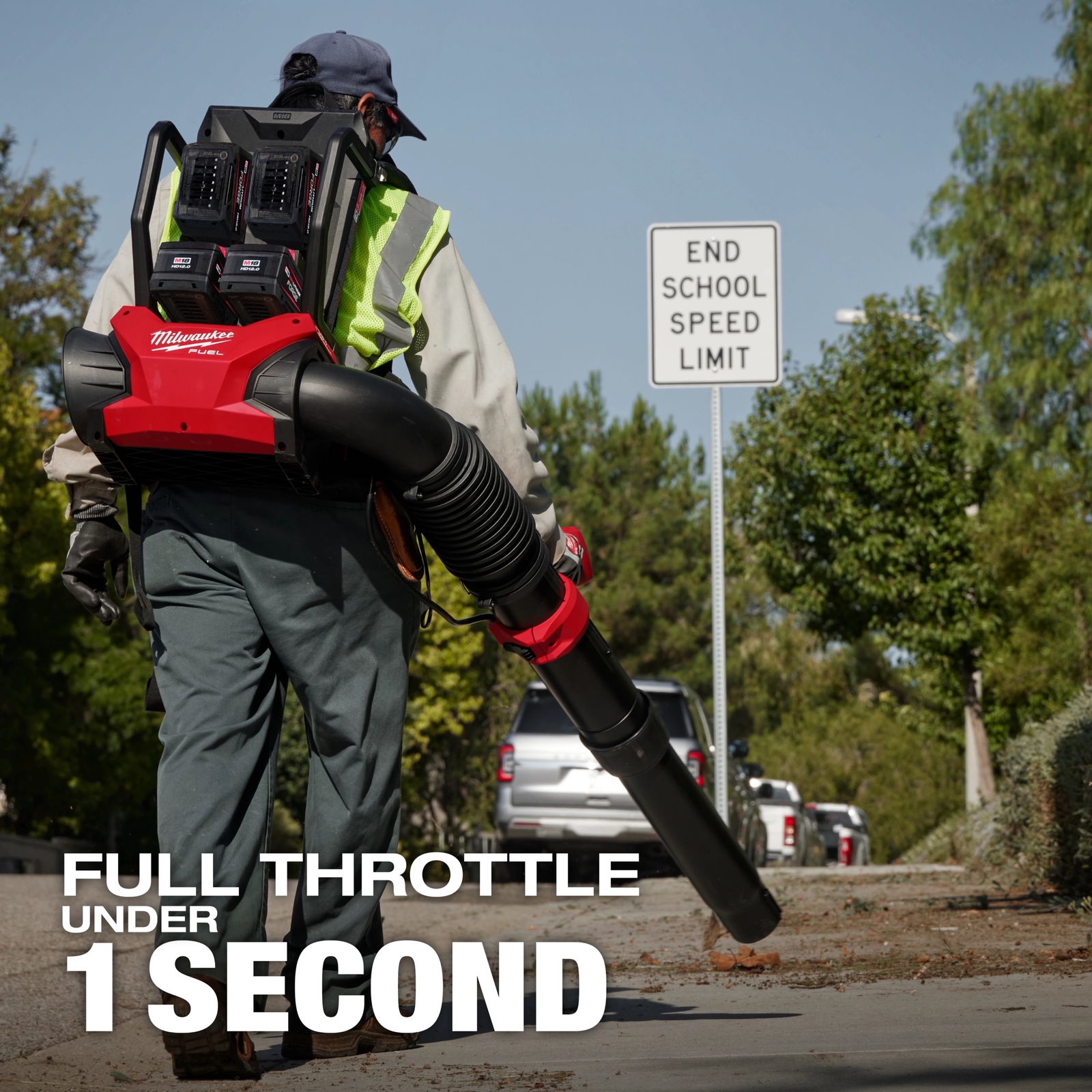 Milwaukee M18 FUEL 18V Brushless Cordless Dual Battery Backpack Blower image 4