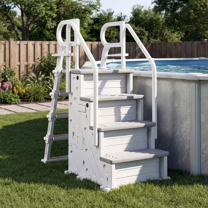 BETISEF Pool Ladder Above Ground, Heavy Duty 4Step Pool Ladder with Dual Handrails and Nonslip Steps, 500 LBS Load Capacity, for 46-58 Inch image 5