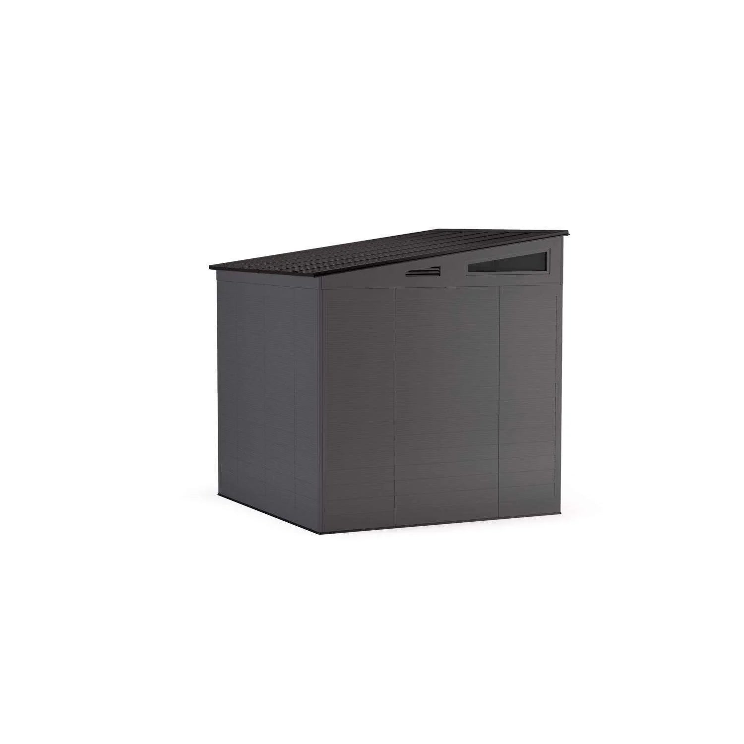 Suncast Modernist 7 ft. x 7 ft. Resin Vertical Pent Storage Shed with Floor Kit image 2
