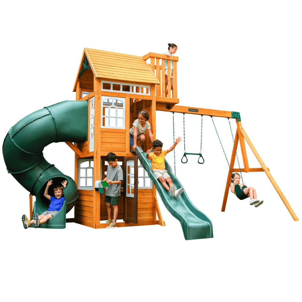 KidKraft Ridgemoor Perch Swing Set – Endless Outdoor Fun for Kids image 1