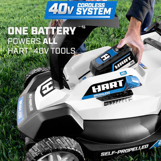 HART Tools 40V 20″ Brushless Self-Propelled Electric LownMower image 7