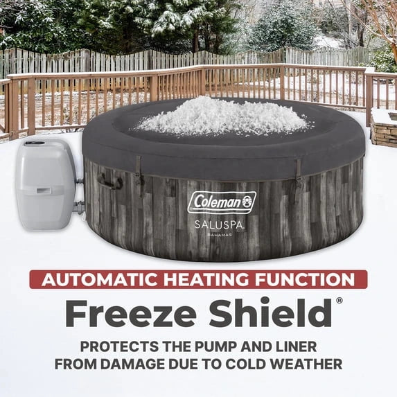 Coleman SaluSpa Bahamas AirJet 2-4 Person Circle Inflatable Hot Tub with Pump #P08411 image 4