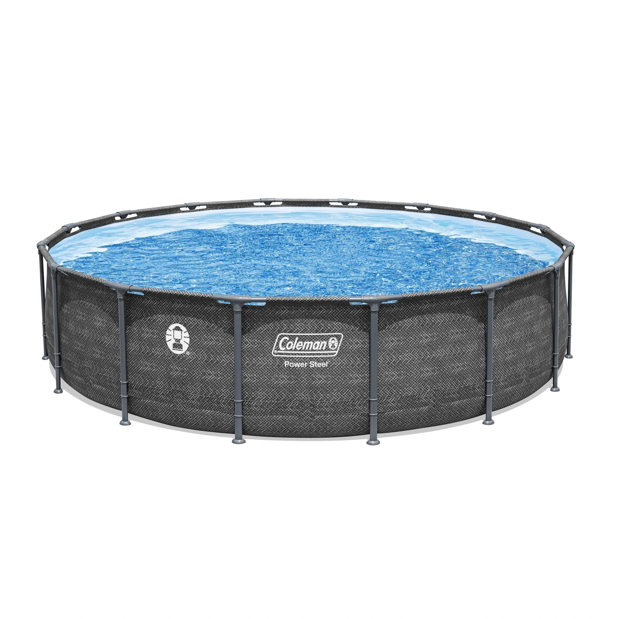 Coleman Power Steel 16 ft. x 42 in. Round Metal Frame Above Ground Pool Set image 0