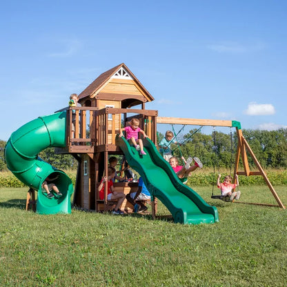 Backyard Discovery Cedar Cove Swing Set image 3