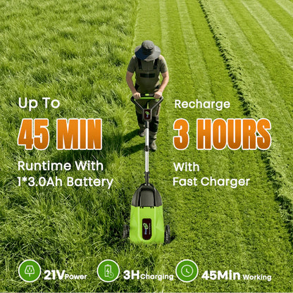 IToolMax 8.7-Inch Small Electric Lawn Mower for Yards & Gardens image 8