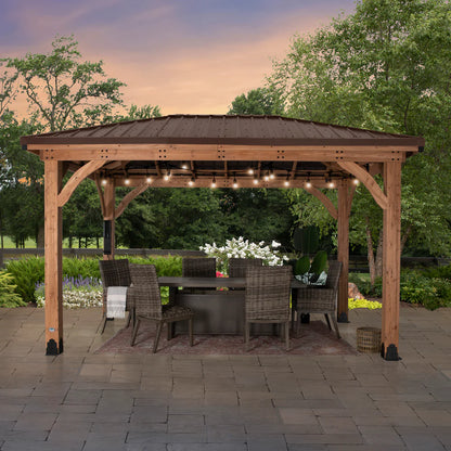 Backyard Discovery Cordova 14×10 Cedar Gazebo image 9