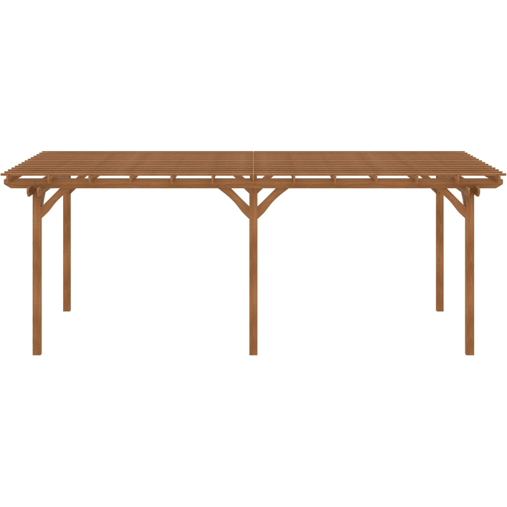 Outsunny 12′ x 20′ DIY Deck Outdoor Wood Pergola image 7