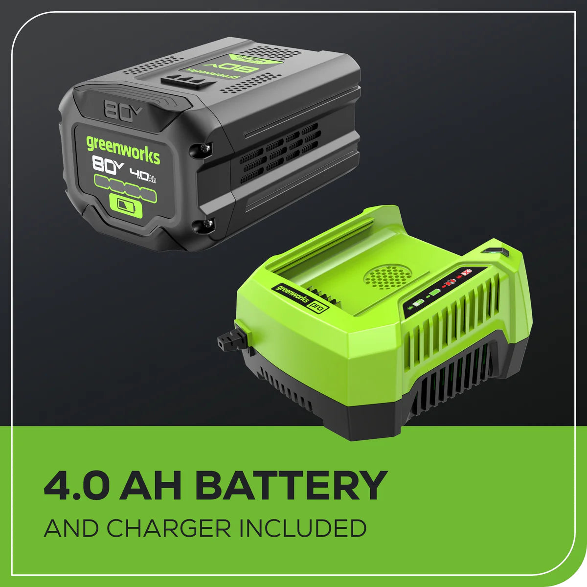 Greenworks 80V 21″ Cordless Battery Brushless Self-Propelled Mower 3pc Combo Kit image 12