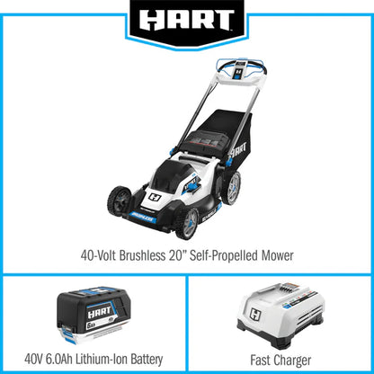 HART Tools 40V 20″ Brushless Self-Propelled Electric LownMower image 9