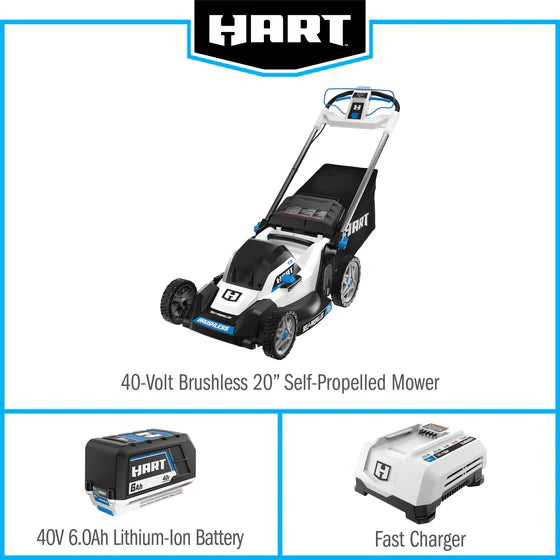 HART Tools 40V 20″ Brushless Self-Propelled Electric LownMower image 9