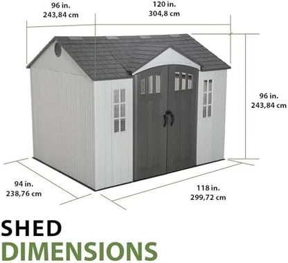Lifetime 60243 10 x 8 Ft. Outdoor Storage Shed image 5