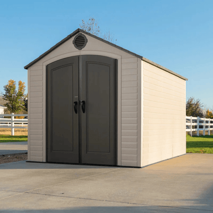 Lifetime 8 Ft. x 10 Ft. High-Density Polyethylene (Plastic) Outdoor Storage Shed with Steel-Reinforced Construction image 11