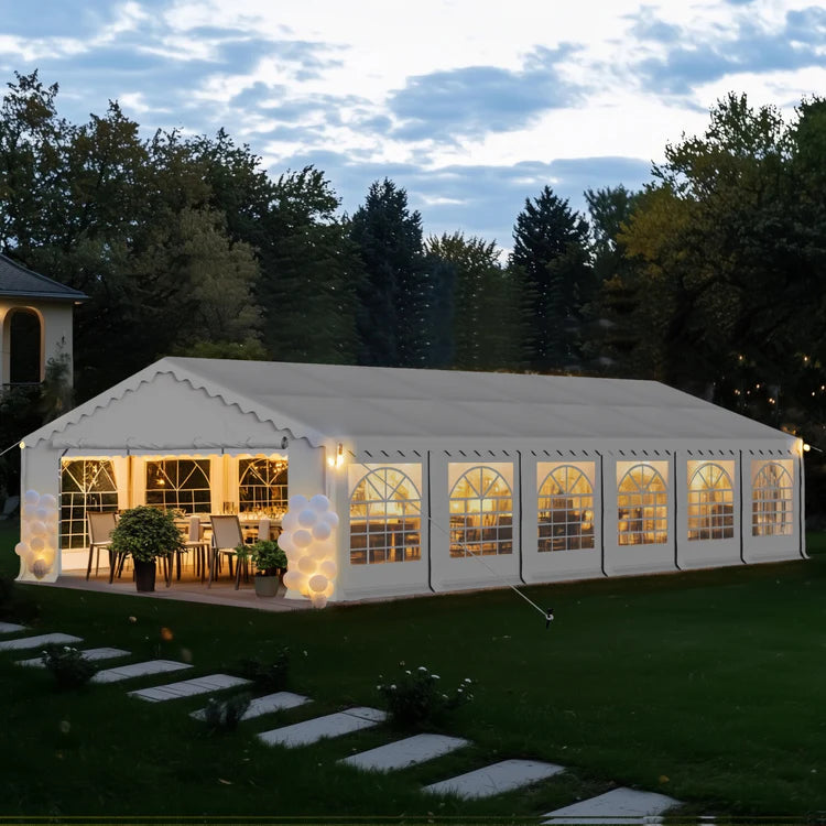 Heavy Duty Party Tent Wedding Event Shelter with Removable Sidewalls 20FT x 40FT image 0