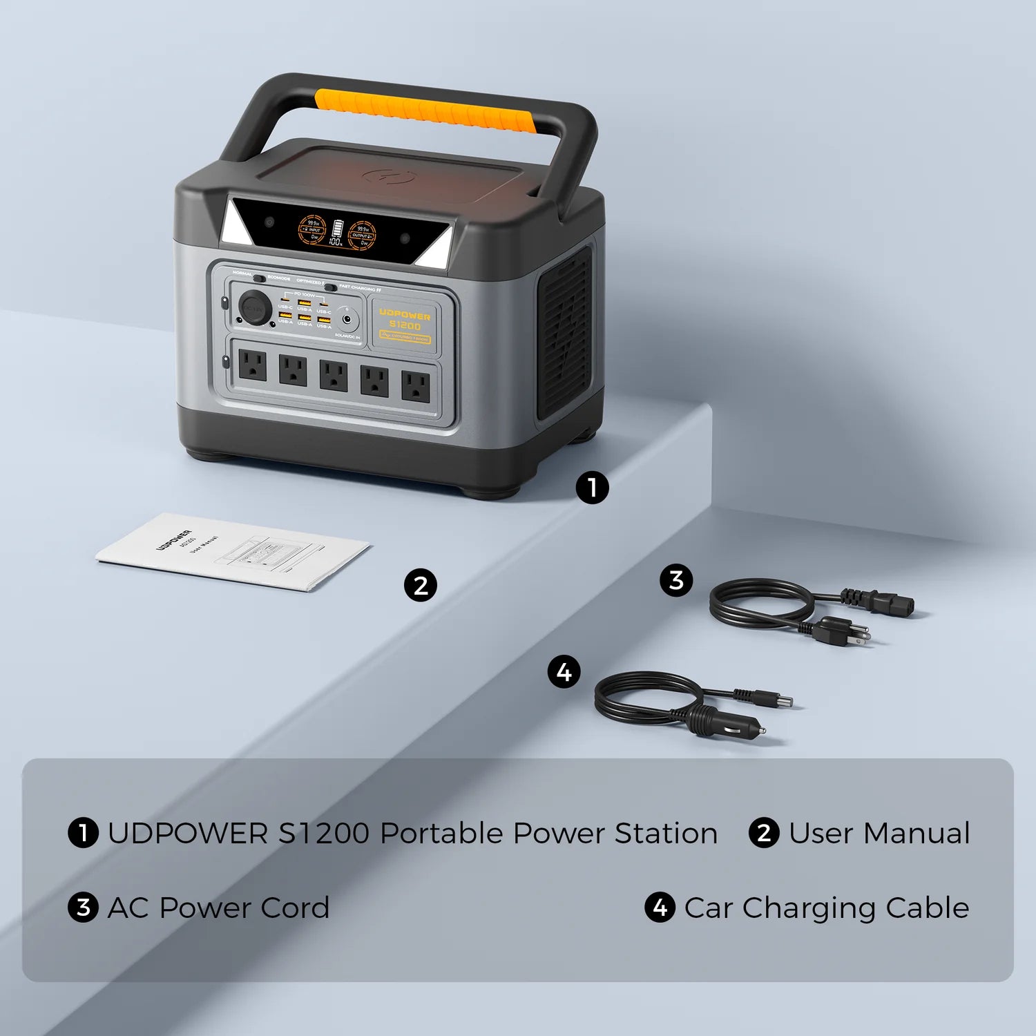 UDPOWER S1200 Portable Power Station – 1190Wh | 1800W Surge image 11