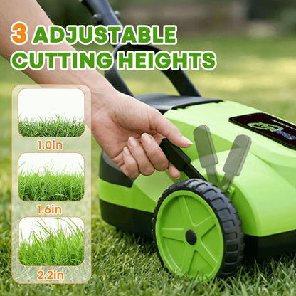IToolMax 8.7-Inch Small Electric Lawn Mower for Yards & Gardens image 4