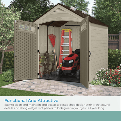 Vista 7 ft. W x 7 ft. D Plastic Shed image 6